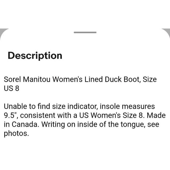 Sorel Manitou Women's Lined Duck Boot 8 - Picture 5 of 8
